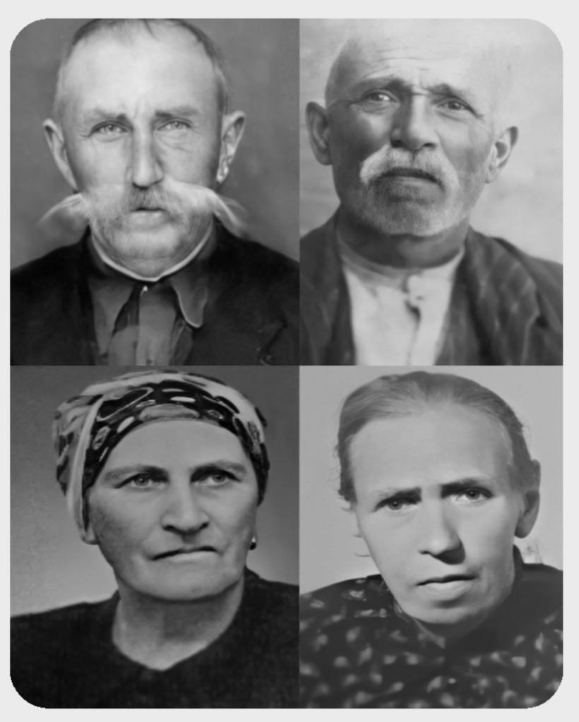 Os quatro irmãos Cappello: Angelo (1869-1951), Pietro (1871-1955), Maria Luigia (1875-1951) e Teresa (1881-1962)