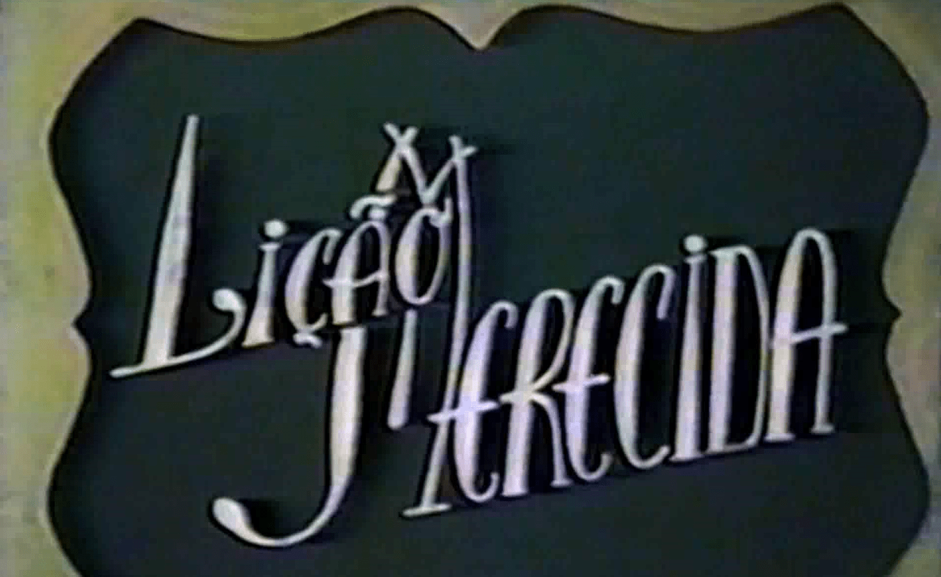Filme "Lição Merecida" de 1952 e Confraternização dos personagens.