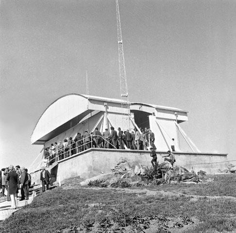 Inauguração do Observatório Abrahão de Moraes com a presença do Governador Laudo Natel. Valinhos, SP, 1972. Acervo Haroldo Pazinatto/APHV
