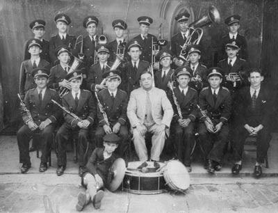 Foto: Corporação Musical São Sebastião. [Valinhos], SP, 1938. Acervo Haroldo Pazinatto