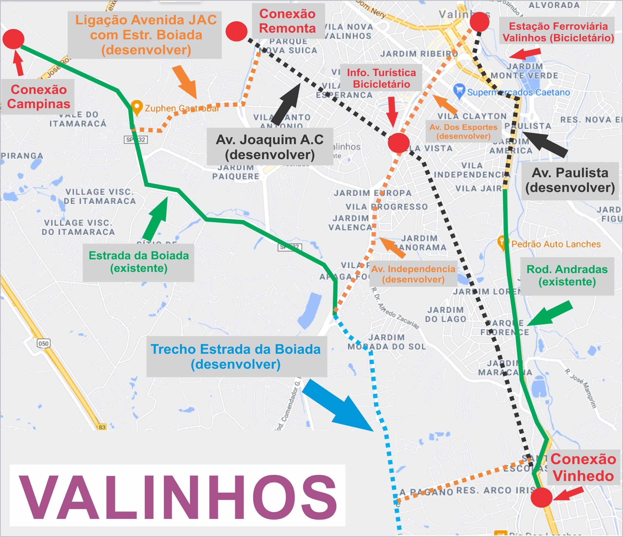 Fig.2 - Ilustração contemplando somente a cidade de Valinhos