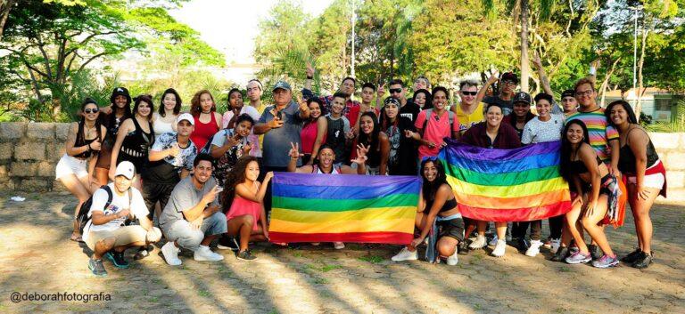 Integrantes da primeira Parada do Orgulho LGBT+ . Deborah Fessel - 14/10/2018