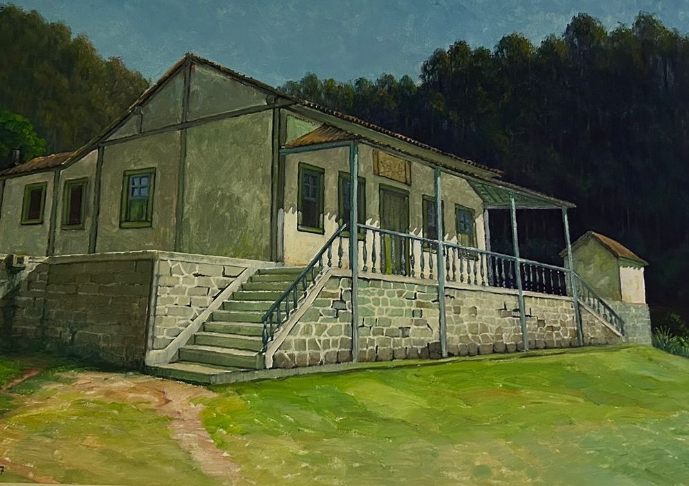 Pintura da antiga sede da Fazenda São José - Pintura da antiga sede da Fazenda São José
